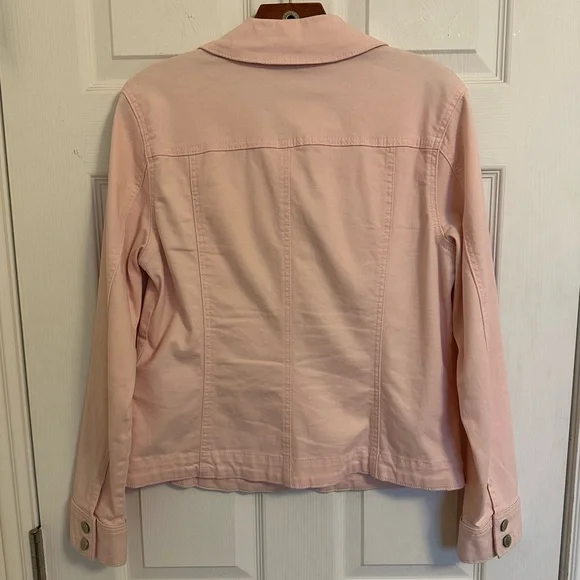 Charter Club Light Pink Jean Jacket, size M - Picture 4 of 8